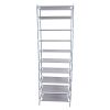 Simple Assembly 10 Tiers Non-woven Fabric Shoe Rack Gray