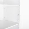 FCH Single Drawer Double Door Storage Cabinet White