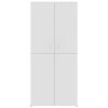 Shoe Cabinet White 31.5"x15.4"x70.1" Engineered Wood