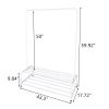 Clothing Garment Rack with Shelves, Metal Cloth Hanger Rack Stand Clothes Drying Rack for Hanging Clothes RT