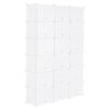 12-Tier Portable 72 Pair Shoe Rack Organizer 36 Grids Tower Shelf Storage Cabinet Stand Expandable for Heels, Boots, Slippers, White RT