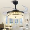 42"Crystal Ceiling Fans with Lights
