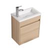 Wall Mounted Bathroom Vanity With Sink 17 Inch For Small Bathroom-BVC03216AWO