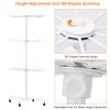 3-Tier Metal Jewelry Rack 30-Hook Necklaces Bracelets Display Stand Organizer Spinning Tower Holder