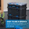 Stack System, Mobile Tool Box for Storage and Organization, Fits 7 Parts Modular Storage System
