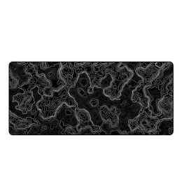 Lock Edge Terrain Series Oversized Mouse Pad For Girls (Option: Black-900x400mm)