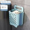 Folding Laundry Basket Bathroom Clothes Storage Organizer Baskets Portable Punch-Free Laundry basket Holder Home Accessories