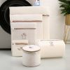 6pcs Embroidered Laundry Bag Set Thickened Double Layer Bra Underwear Washing Bag Machine Wash Mesh Bag