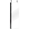 JewelryWall and Door Mounted Mirrored Jewelry Cabinet with Lights